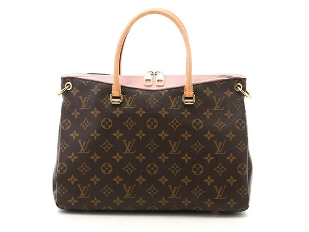 LOUIS VUITTON Pallas Tote Bag Monogram Rose Pink Poudre